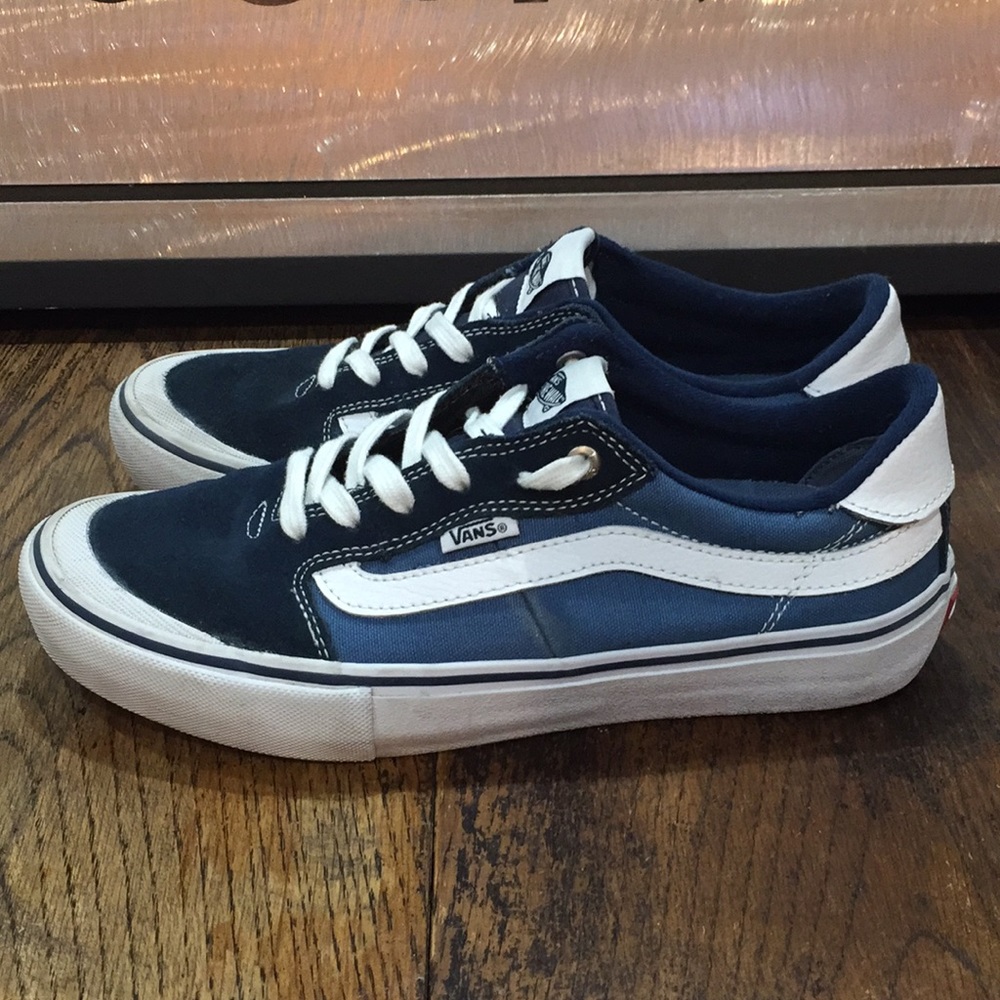 Vans Blue Suede Leather with Canvas Men’s 8 - Picture 2 of 8